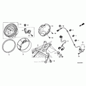 Схема вузла: Meter (2) для Honda VT750 Shadow RS