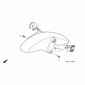 Схема узла: Переднее крыло для Honda VFR800 VFR