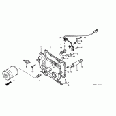 Схема узла: Трансмиссия cover для Honda GL1500 Gold Wing Aspencade