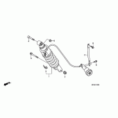 Схема узла: Задняя подвеска для Honda ST1300 Pan-European