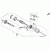 Схема вузла: Стартер електричний для Honda VT600 Shadow VLX Deluxe