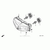 Схема вузла: Фара для Honda VFR800 Interceptor