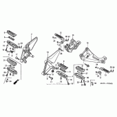 Схема вузла: Підніжки для Honda CBR1100XX Blackbird