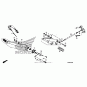Схема узла: Педаль(Лапка) для Honda VT1300 Fury