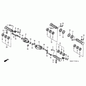 Схема вузла: Підніжки (2) для Honda VT600 Shadow VLX