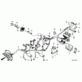 Схема узла: Wire harness/ignition coi l для Honda VTR250 VTR