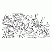 Схема вузла: Cowling comp для Honda VTR1000 Firestorm