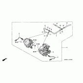Схема вузла: Карбюратор (ASSY.) Для Honda XL650 Transalp