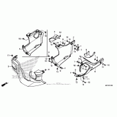 Схема вузла: Under cowl для Honda CTX700