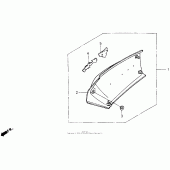 Схема узла: R. боковая накладка set 92 для Honda GL1500 Gold Wing Aspencade