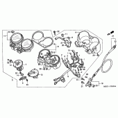 Схема узла: Панель приборов (1) для Honda CB600F Hornet