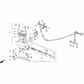 Схема узла: Цилиндр сцепления для Honda GL1500 Gold Wing Aspencade