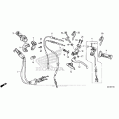 Схема вузла: Headlight + Switch + Cable для Honda CRF150 CRF150R