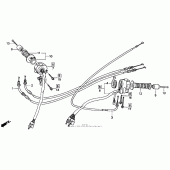 Схема вузла: Cables + switches для Honda CBR1000 CBR1000F Hurricane