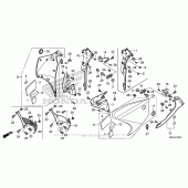 Схема вузла: Middle Cowl для Honda VFR1200 VFR