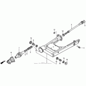 Схема вузла: Задній важіль (Маятник) для Honda GL1500 Valkyrie Tourer