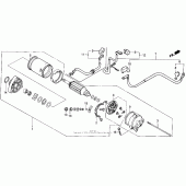 Схема вузла: Стартер електричний для Honda VT1100 Shadow
