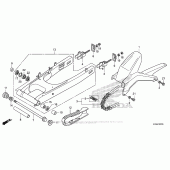 Схема вузла: Задній важіль (Маятник) для Honda CB300F