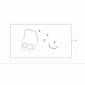 Схема вузла: High windshield для Honda NT650 Deauville