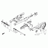Схема вузла: Задній важіль (Маятник) для Honda FX650 Vigor