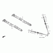 Схема узла: Распредвал & Клапан для Honda CBR1100XX Blackbird