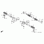 Схема узла: Подножки для Honda VF750 Magna