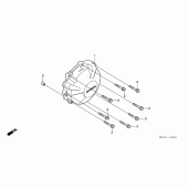 Схема вузла: Кришка генератора для Honda CBR600 CBR600RR