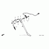 Схема вузла: Підставка для Honda VT750 Shadow Deluxe