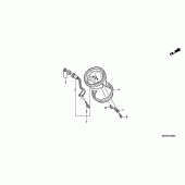 Схема вузла: Панель приладів для Honda VT750 Shadow Aero