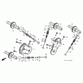 Схема вузла: Шток і Клапан для Honda VFR750F Interceptor