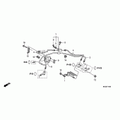 Схема узла: Proportioning control valve (ST1300) для Honda ST1300 Pan-European