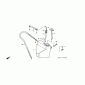 Схема вузла: Резервний бак для Honda GL1500 Gold Wing Special Edition
