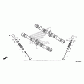 Схема вузла: Шток & Клапан для Honda CB1100