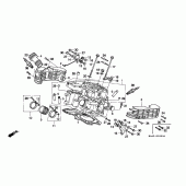 Схема вузла: Головка циліндра (REAR) (VT1100CS / CT) для Honda VT1100 Shadow