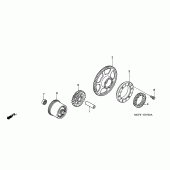 Схема вузла: Привід стартера для Honda VTR1000 VTR SP-1