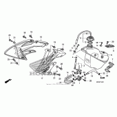 Схема вузла: Паливний бак (2) для Honda CRF250 CRF250X