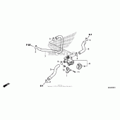 Схема узла: Air injection valve (2) для Honda VT750 Shadow RS