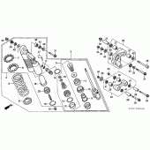 Схема вузла: Задня підвіска для Honda XR250