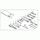 Схема вузла: Інструмент для Honda VT750 Shadow Deluxe