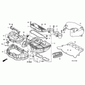 Схема узла: Воздушный фильтр для Honda CBR1000 CBR1000RR Fireblade