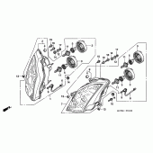 Схема вузла: Фара (E, ED, EK, F) для Honda VFR800 VFR
