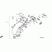 Схема узла: Заднее крыло для Honda ST1100 Pan-European