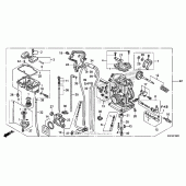 Схема вузла: Карбюратор для Honda CRF150 CRF150RB