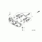 Схема узла: Задний фонарь (Стоп-сигнал) для Honda ST1100 Pan-European