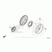 Схема вузла: Привід стартера для Honda VFR1200 Crosstourer