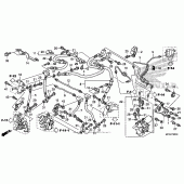 Схема узла: Передний тормозной шланг для Honda ST1300 Pan-European