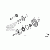 Схема вузла: Привід стартера для Honda CBR1000 CBR1000RR Fireblade