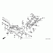 Схема узла: Рама ( 04- 06) для Honda CBR600 CBR600F4i