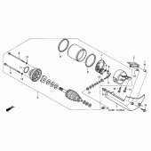 Схема вузла: Стартер електричний для Honda VT125 Shadow