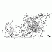 Схема вузла: Right crankcase cover (2) для Honda NC700